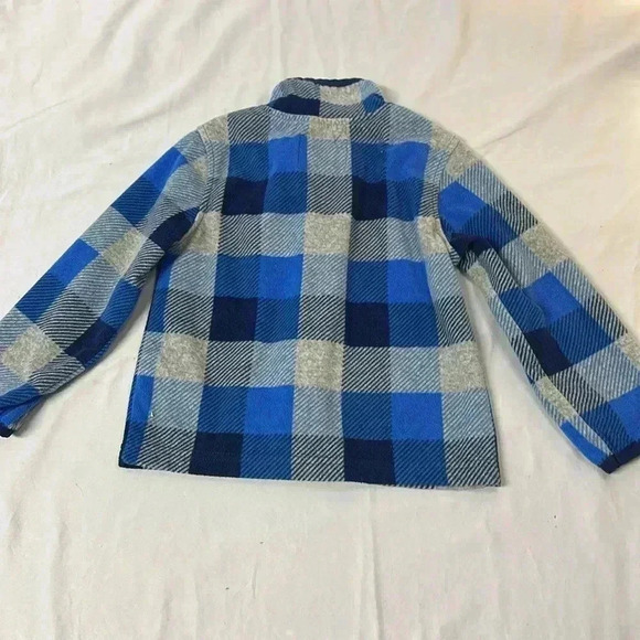OshKosh B'gosh - full zip lightweight plaid fleece jacket. Size 2T - Picture 3 of 4